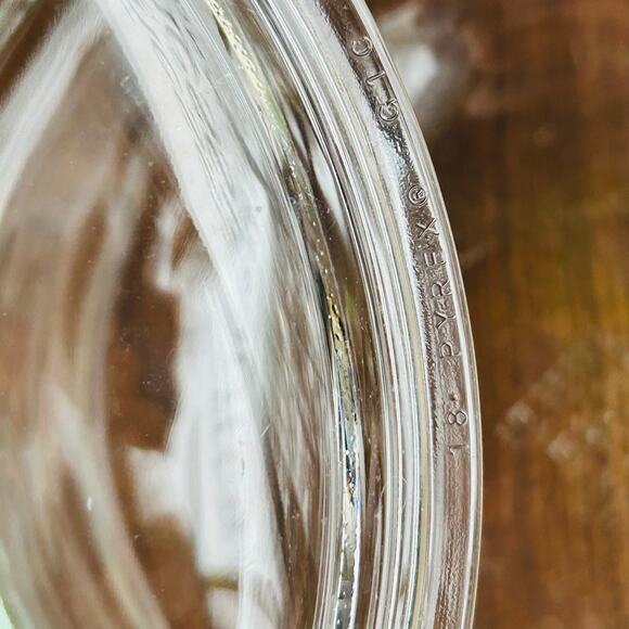 Vintage PYREX Originals Clear Dome Lid w Knob 2 QT Casserole dish bowl 024 - Picture 9 of 10